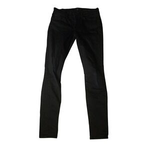 7 For All Mankind Jeans Womens 28 Black Gwenevere Skinny Stretch Denim Pants
